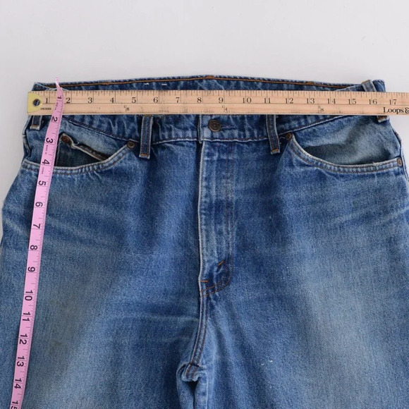 Vintage Great Western Garment Mid-wash Relaxed Fit Western Cowboy Blue Jeans 38 - Picture 4 of 15